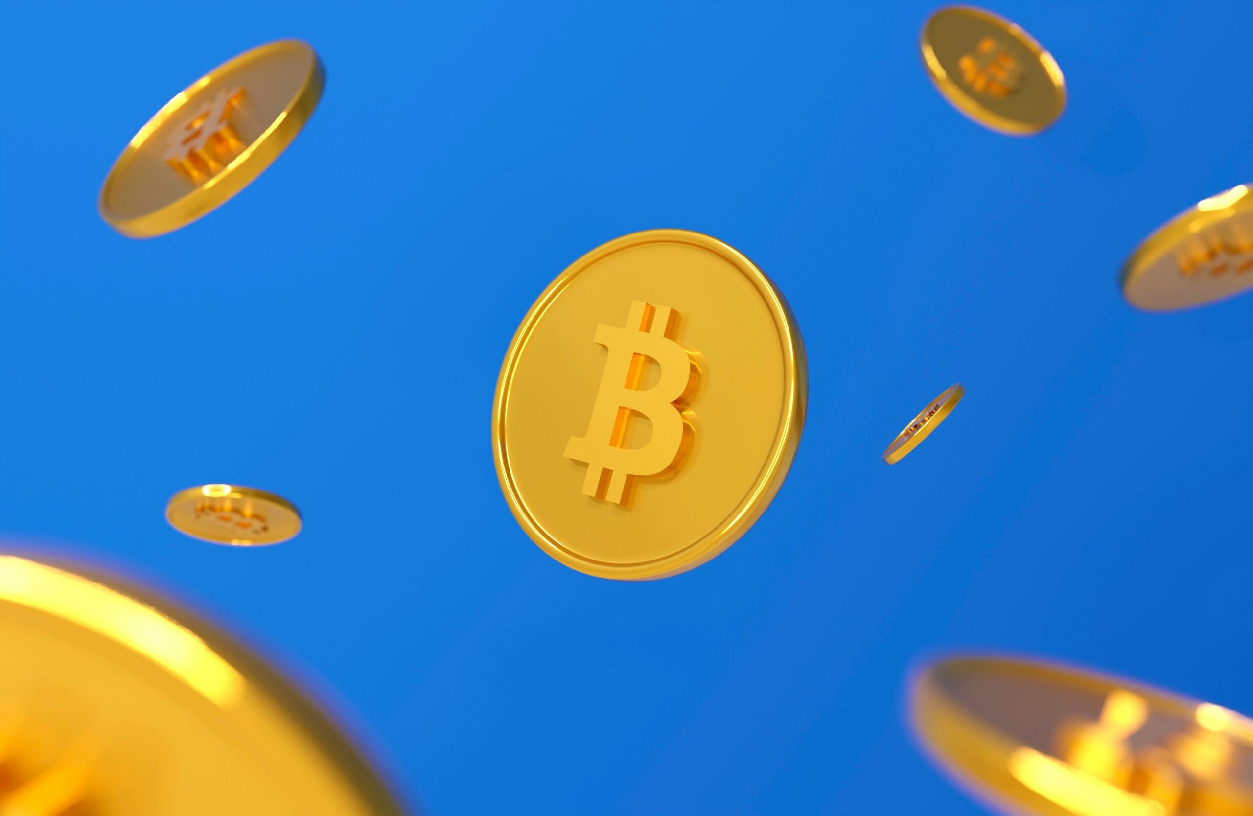 a close-up of several coins