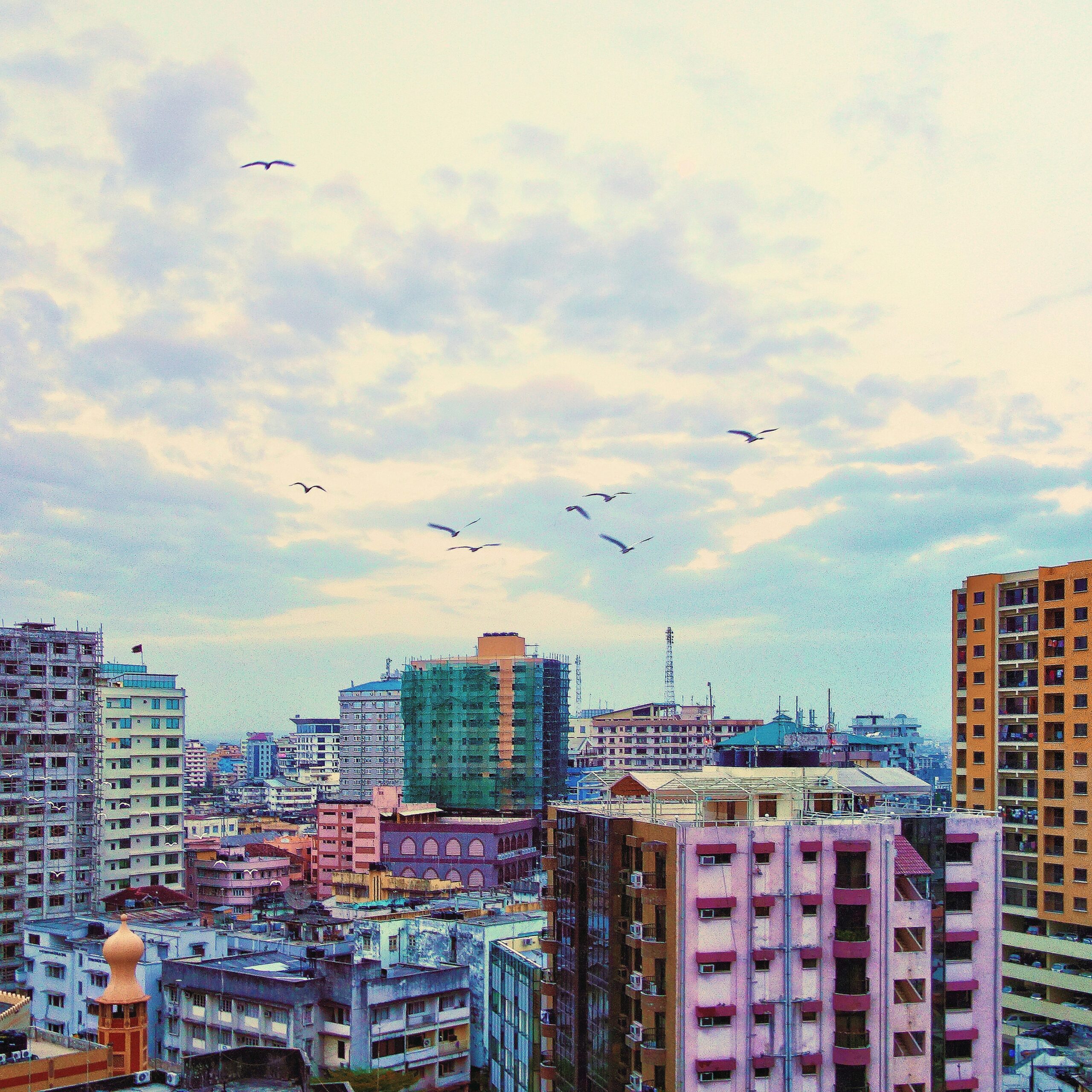 aerial photography of high-rise building